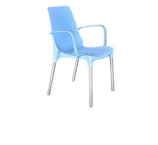 Обеденный стул SHT-ST76/S424 (голубой/хром лак) в Новороссийске