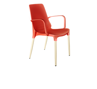 Обеденный стул SHT-ST76/S424-С (красный/ваниль) в Сочи