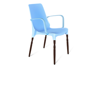 Обеденный стул SHT-ST76/S424-F (голубой/коричневый муар) в Новороссийске