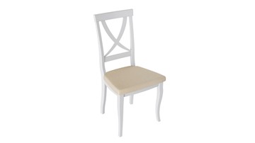 Обеденный стул Лион 2 (Белый матовый/тк № 108) в Краснодаре