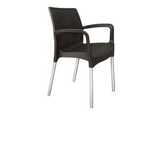 Обеденный стул SHT-ST68/S424 (черно-коричневый/хром лак) в Армавире