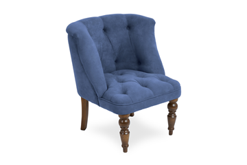 Мягкое кресло Бриджит синий ножки коричневые в Сочи - предосмотр 1