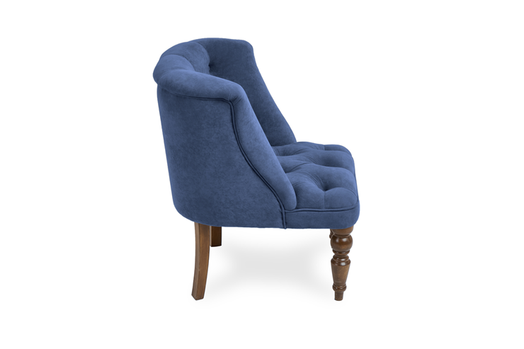 Мягкое кресло Бриджит синий ножки коричневые в Сочи - изображение 2