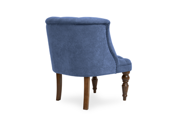 Мягкое кресло Бриджит синий ножки коричневые в Сочи - предосмотр 3