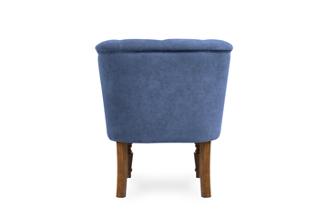Мягкое кресло Бриджит синий ножки коричневые в Сочи - предосмотр 5