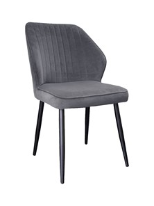Обеденный стул 222 v11 серый, ножки черные в Сочи
