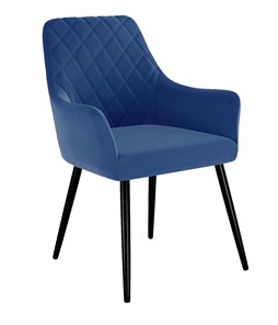 Обеденный стул 241, микровелюр Z20 синий, ножки черные в Армавире