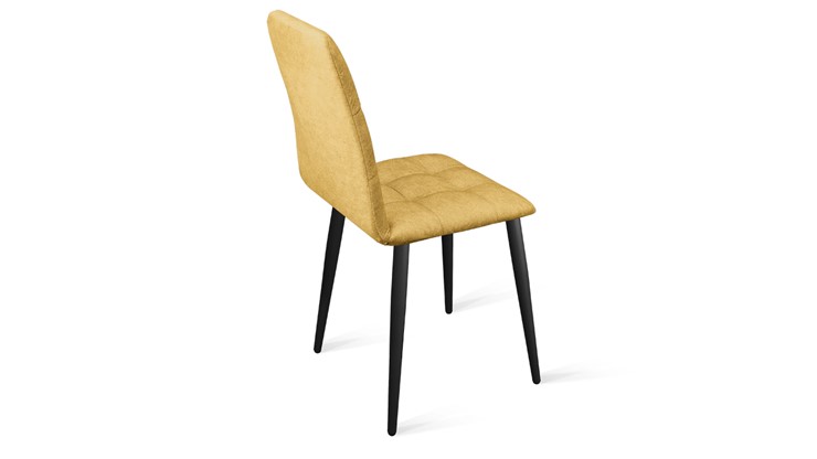 Обеденный стул Аспен К1С (Черный муар/Микровелюр Duna Curcuma) в Краснодаре - изображение 2
