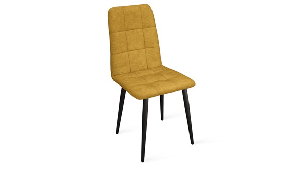 Обеденный стул Аспен К1С (Черный муар/Микровелюр Duna Curcuma) в Армавире - изображение