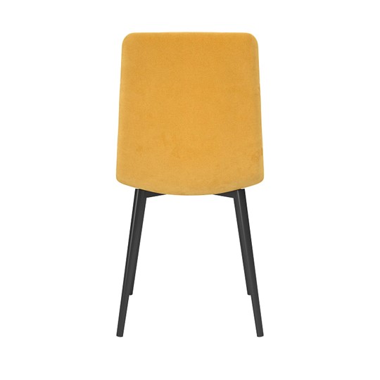 Обеденный стул Белла, велюр тенерифе куркума/Цвет металл черный в Краснодаре - изображение 3