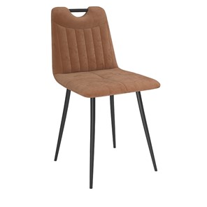 Кухонный стул Брандо, велюр тенерифе корица/Цвет металл черный в Армавире