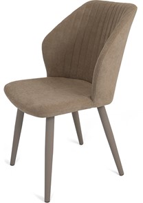 Обеденный стул Бьянка, ноги мокко круглые XXL (R38)/велюр T170 Бежевый в Армавире