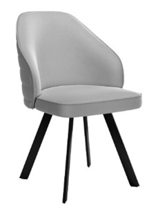 Кухонный стул dikline 276 Е28 светло-серый  ножки черные в Краснодаре