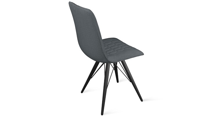 Обеденный стул Хьюго К3 (Черный муар/Микровелюр Jercy Graphite) в Краснодаре - изображение 2