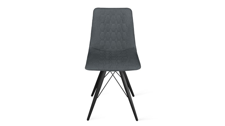 Обеденный стул Хьюго К3 (Черный муар/Микровелюр Jercy Graphite) в Краснодаре - изображение 3