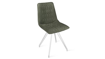 Обеденный стул Хьюго К4 (Белый матовый/Микровелюр Jercy Deep Green) в Армавире