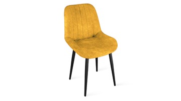 Кухонный стул Марвел Исп. 2 К1С (Черный муар/Микровелюр Wellmart Yellow) в Краснодаре
