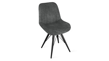 Обеденный стул Марвел Исп. 2 К3 (Черный муар/Микровелюр Wellmart Graphite) в Сочи