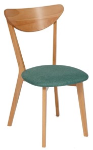 Обеденный стул MAXI (Макси), бук/ткань 86x48,5x54,5 Морская волна/ натуральный бук арт.19590 в Армавире