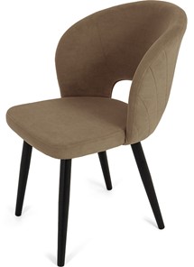 Обеденный стул Мишель, ноги R38 черные/велюр T184 Кофе с молоком в Краснодаре