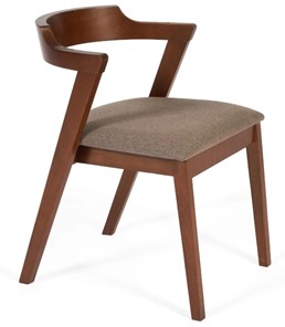 Обеденный стул VERSA (Верса) бук/ткань 54,5x56x74 Коричневый (2 шт) арт.13988 в Сочи