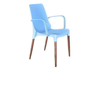 Обеденный стул SHT-ST76/S424-С (голубой/темный орех) в Краснодаре