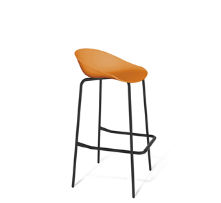 Барный стул SHT-ST19/S29 (оранжевый/черный муар) в Сочи