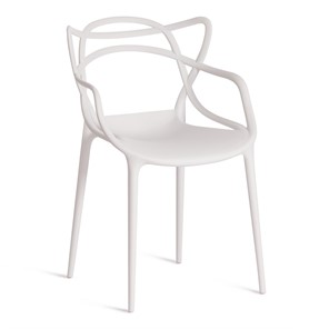 Обеденный стул Cat Chair (mod.028) пластик, 54,5*56*84 белый арт.19623 в Краснодаре