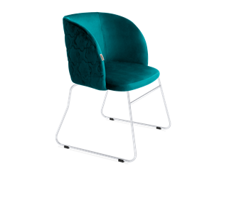Обеденный стул SHT-ST33-1 / SHT-S167 (альпийский бирюзовый/хром лак) в Сочи