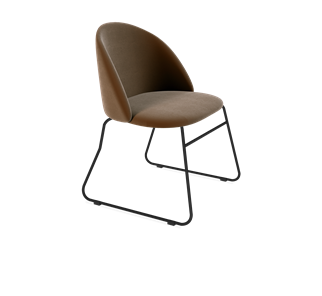 Обеденный стул SHT-ST35 / SHT-S167 (кофейный ликер/черный муар) в Краснодаре