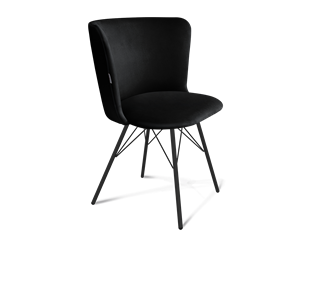 Обеденный стул SHT-ST36 / SHT-S37 (ночное затмение/черный муар) в Сочи