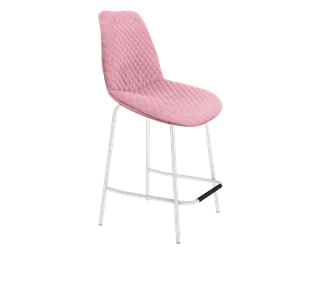 Полубарный стул SHT-ST29-С22 / SHT-S29P-1 (розовый зефир/белый муар) в Краснодаре