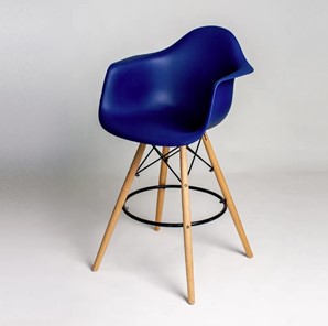 Барный стул DSL 330 Wood bar (темно-синий) в Сочи