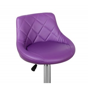 Барный стул Комфорт с мягкой спинкой WX-2396 экокожа фиолетовый в Краснодаре - предосмотр 2