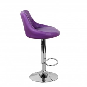 Барный стул Комфорт с мягкой спинкой WX-2396 экокожа фиолетовый в Новороссийске - предосмотр 3