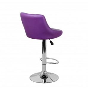 Барный стул Комфорт с мягкой спинкой WX-2396 экокожа фиолетовый в Краснодаре - предосмотр 4