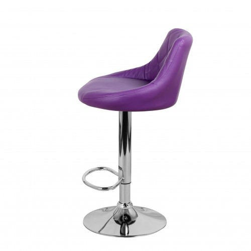 Барный стул Комфорт с мягкой спинкой WX-2396 экокожа фиолетовый в Краснодаре - изображение 7