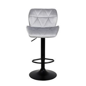 Барный стул Кристалл  WX-2583 белюр серый в Краснодаре