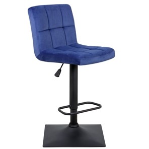 Барный стул Курт с мягкой спинкой WX-2320 велюр синий в Армавире