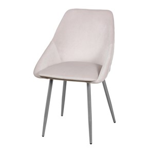Мягкий дизайнерский стул Мартин СРП-063 эмаль бриллиант Веллюто бежевый в Краснодаре - предосмотр
