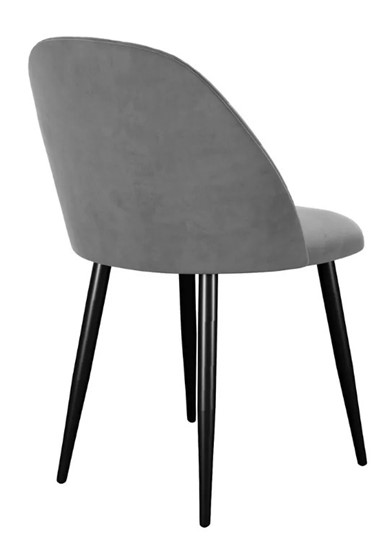 Обеденный стул 302, микровелюр B22 grey, ножки черные в Краснодаре - изображение 3