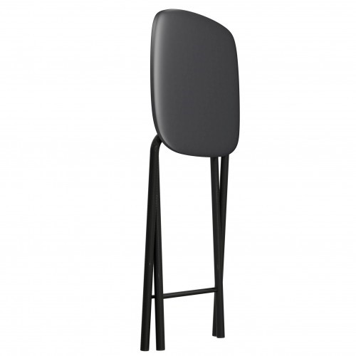 Кухонный табурет Складной СРП-013КВ (квадратное сиденье) Эмаль, черный в Краснодаре - изображение 1