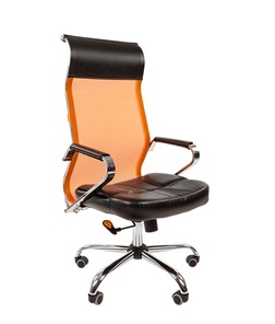 Офисное кресло CHAIRMAN 700 сетка, цвет оранжевый в Армавире