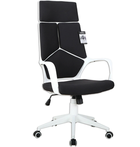 Компьютерное кресло Brabix Premium Prime EX-515 (пластик белый, ткань, черное) 531812 в Сочи