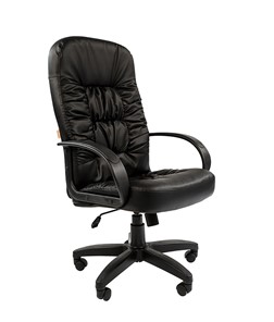 Кресло компьютерное CHAIRMAN 416, экокожа, цвет черный в Сочи