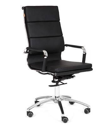 Офисное кресло CHAIRMAN 750 экокожа черная в Сочи - изображение