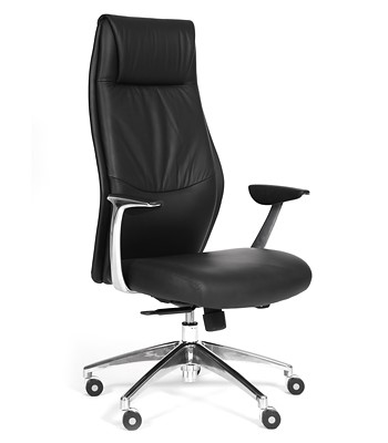 Компьютерное кресло CHAIRMAN Vista Экокожа премиум черная в Сочи - изображение