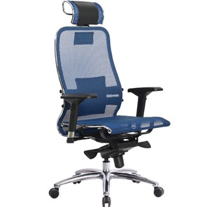 Офисное кресло Samurai S-3.04, синий в Краснодаре - предосмотр
