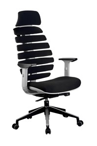 Кресло Riva Chair SHARK (Черный/серый) в Краснодаре