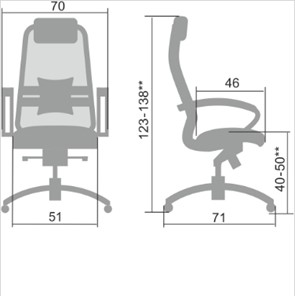 Офисное кресло Samurai SL-1.04, темно-коричневый в Сочи - предосмотр 1